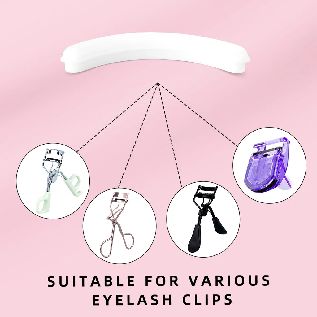 A Curly Long-Lasting Eyelash Clip with 15 Silicone Replacement Pads, Made with Eye Makeup, the Perfect Gift for Women