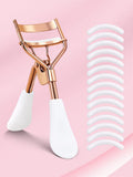 A Curly Long-Lasting Eyelash Clip with 15 Silicone Replacement Pads, Made with Eye Makeup, the Perfect Gift for Women
